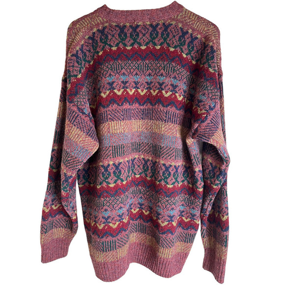 Vintage Clan Royal 100% Wool Crew Neck Pullover Sweater Scotland Men's Large - Picture 2 of 7